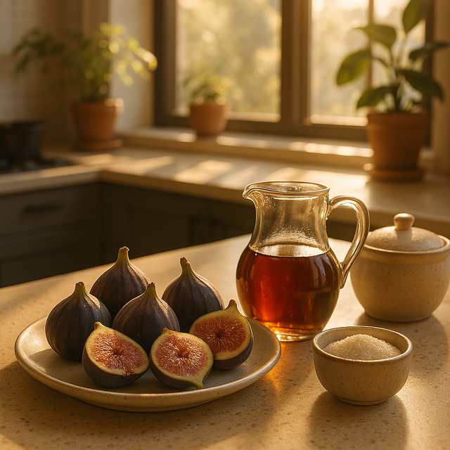 Ice cream made with allulose, a natural sweetener that may stimulate GLP-1, in sunlit kitchen