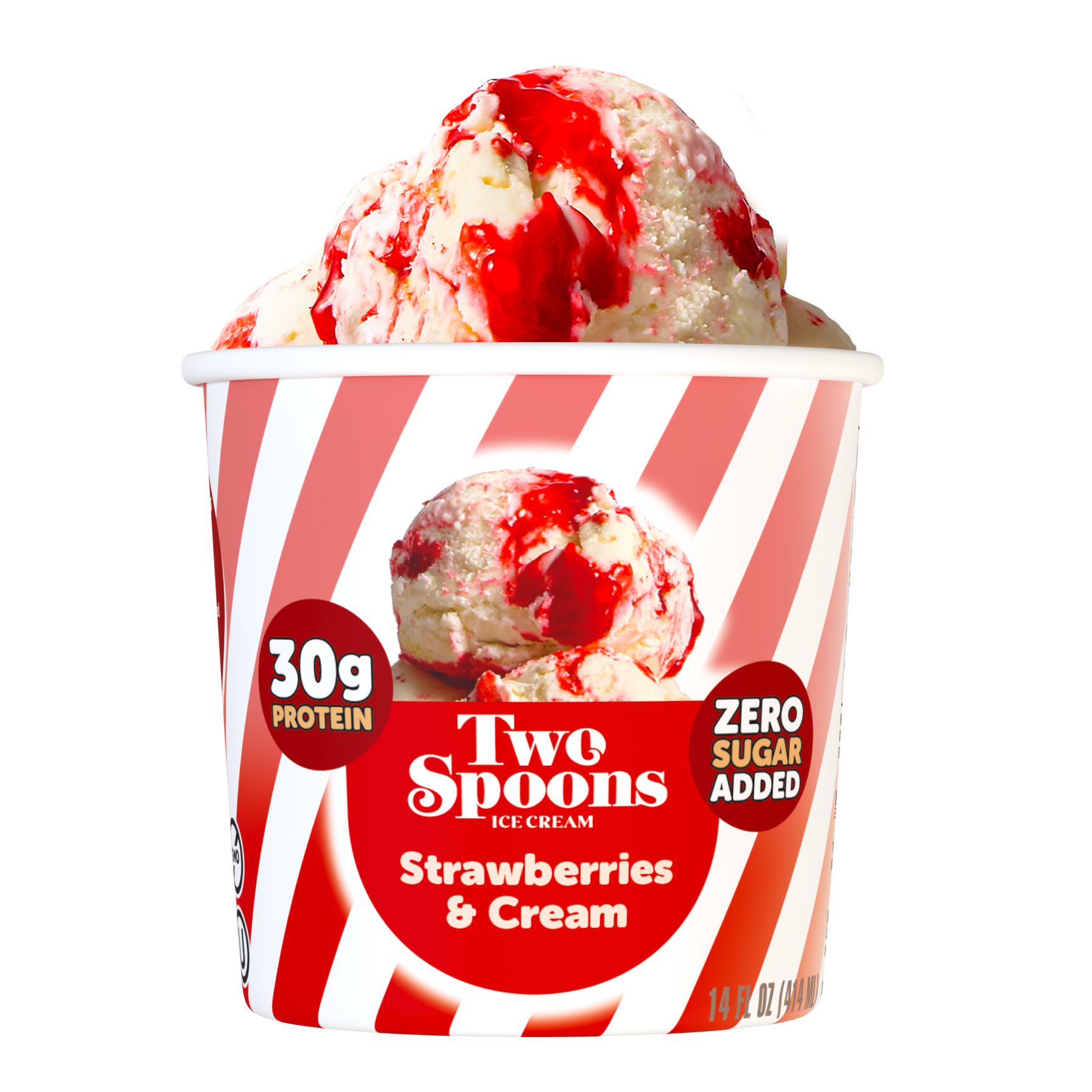 Strawberries & Cream | High-Protein Ice Cream Zero Sugar & GLP-1s Two Spoons Creamery Strawberries & Cream | High-Protein Ice Cream Zero Sugar & GLP-1s Two Spoons Creamery