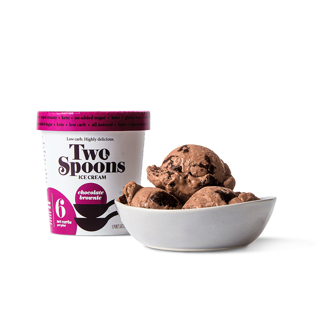 Fudgy Brownie <br> Keto Ice Cream - Two Spoons Creamery