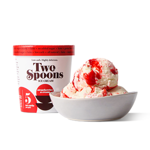 Strawberries and Cream <br> Keto Ice Cream - Two Spoons Creamery